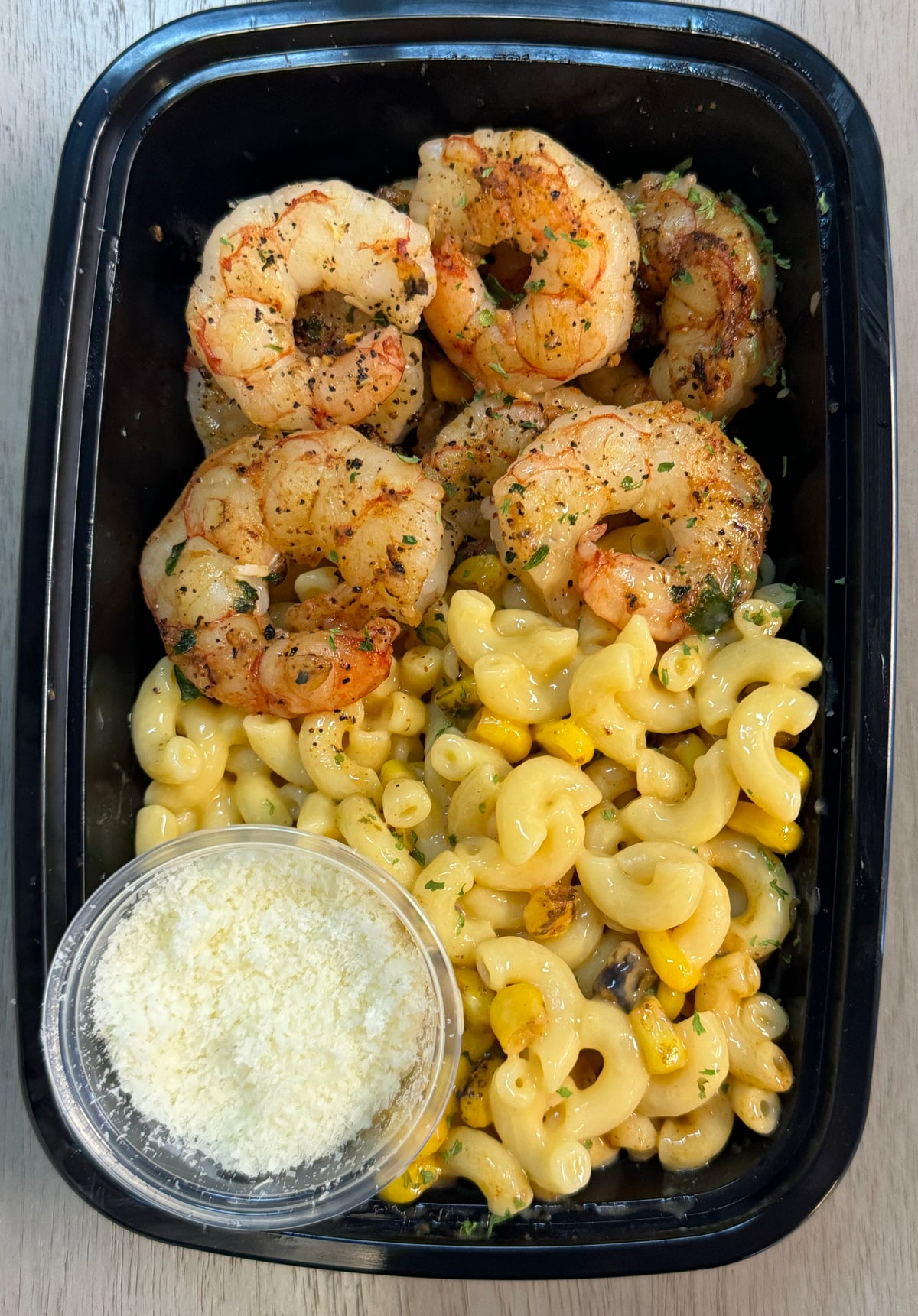 Elote Shrimp Mac & Cheese