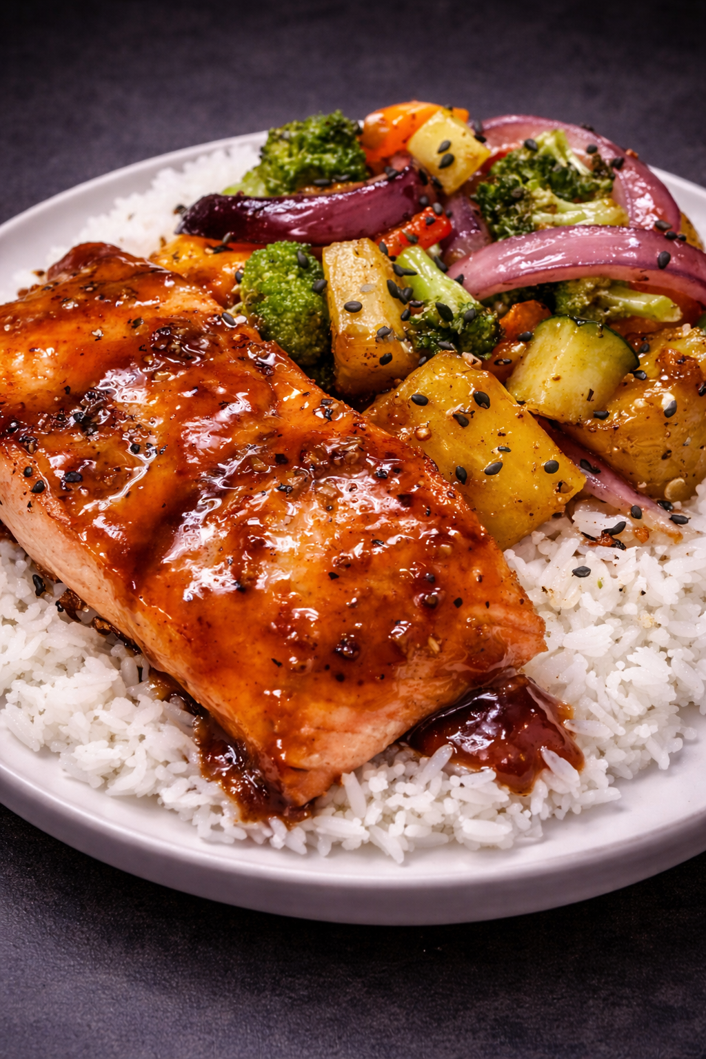 Honey Pineapple Salmon