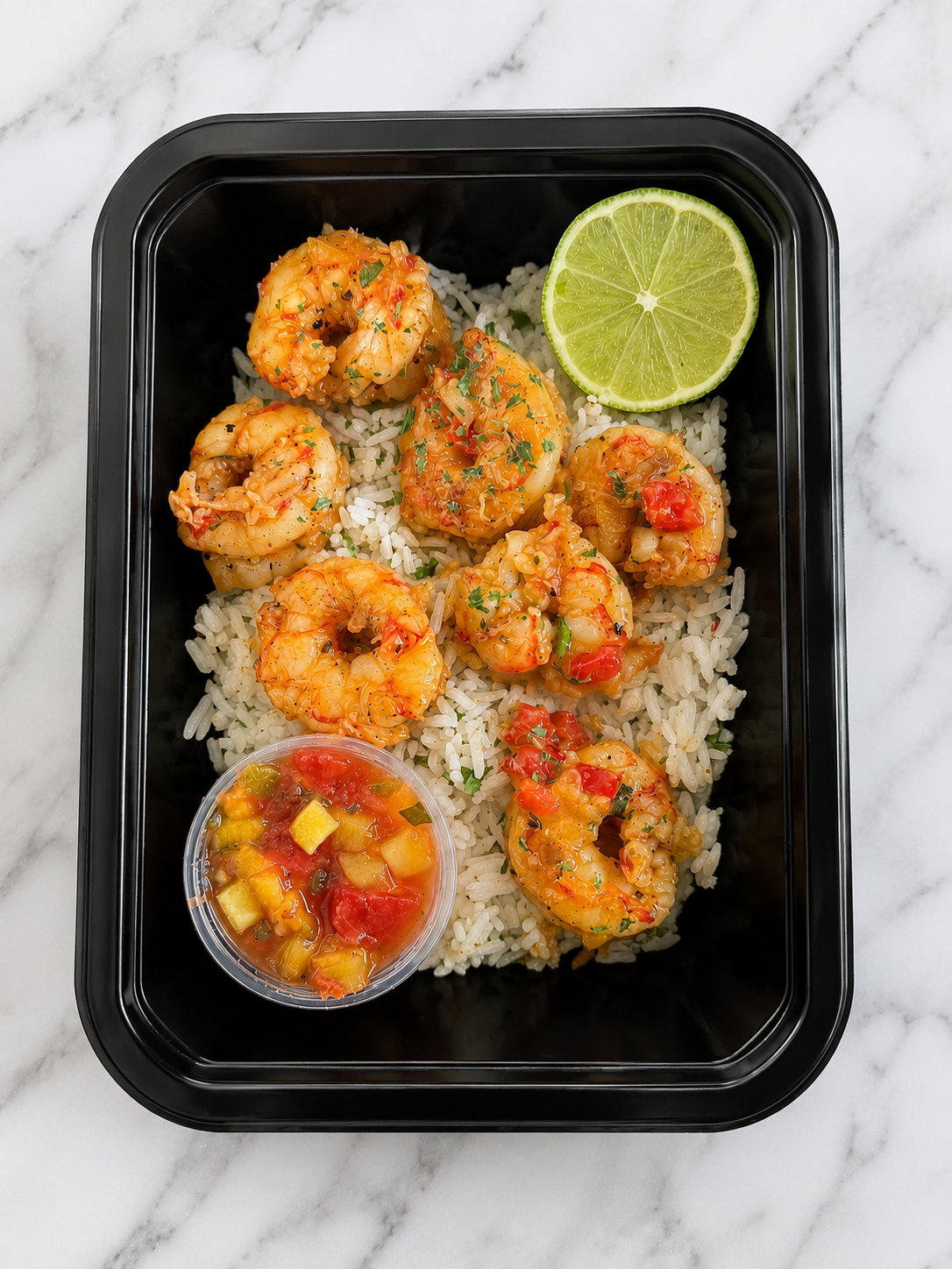 Shrimp w/ Mango Salsa & Cilantro Lime Rice