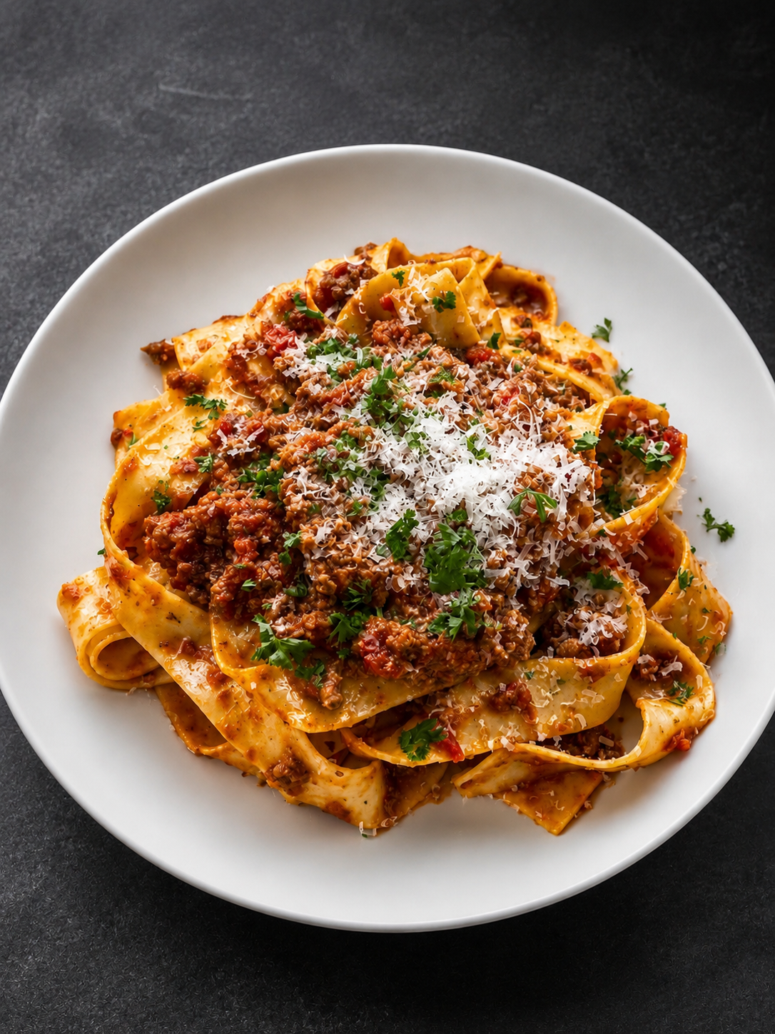 Italian Sausage Bolognese w/ Pappardelle