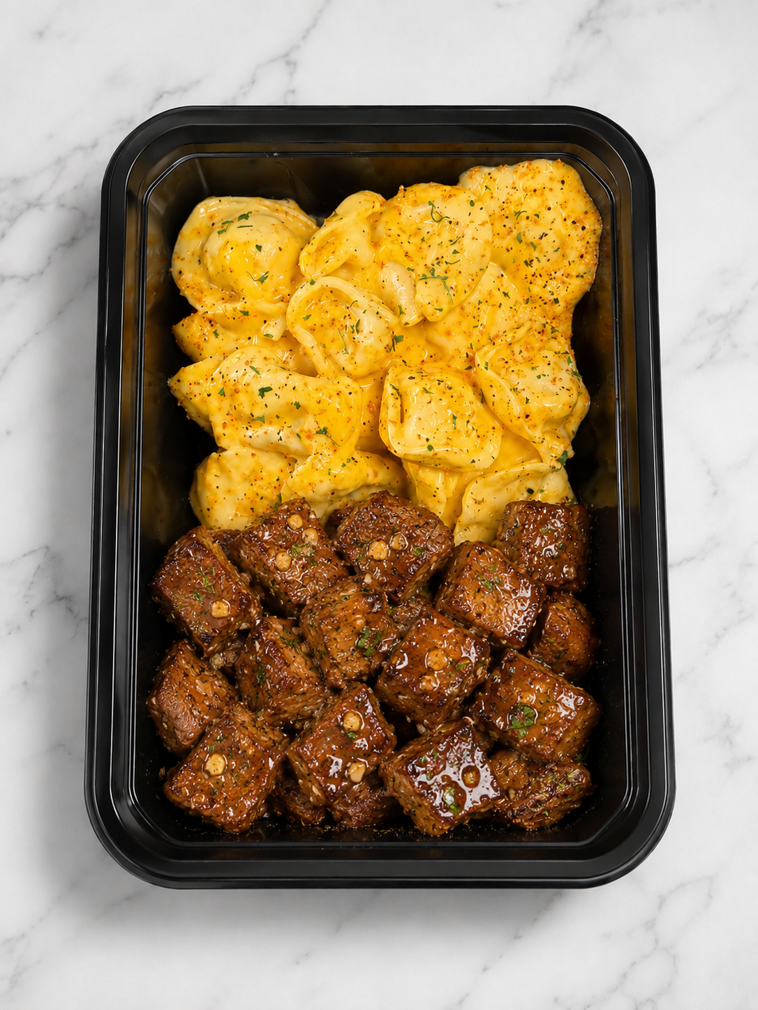 Cowboy Butter Steak Bites & Cheesy Cajun Tortellini