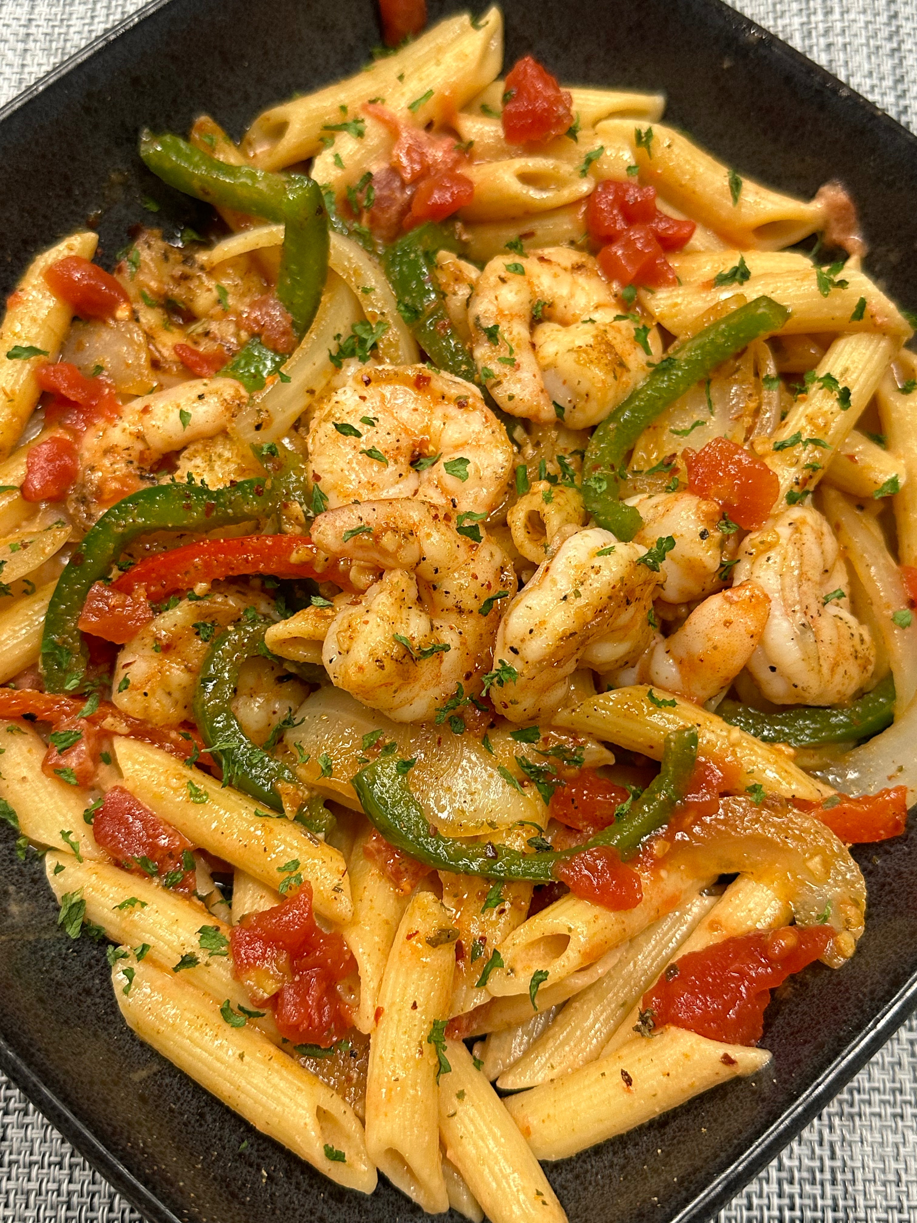 Shrimp Fajita Pasta