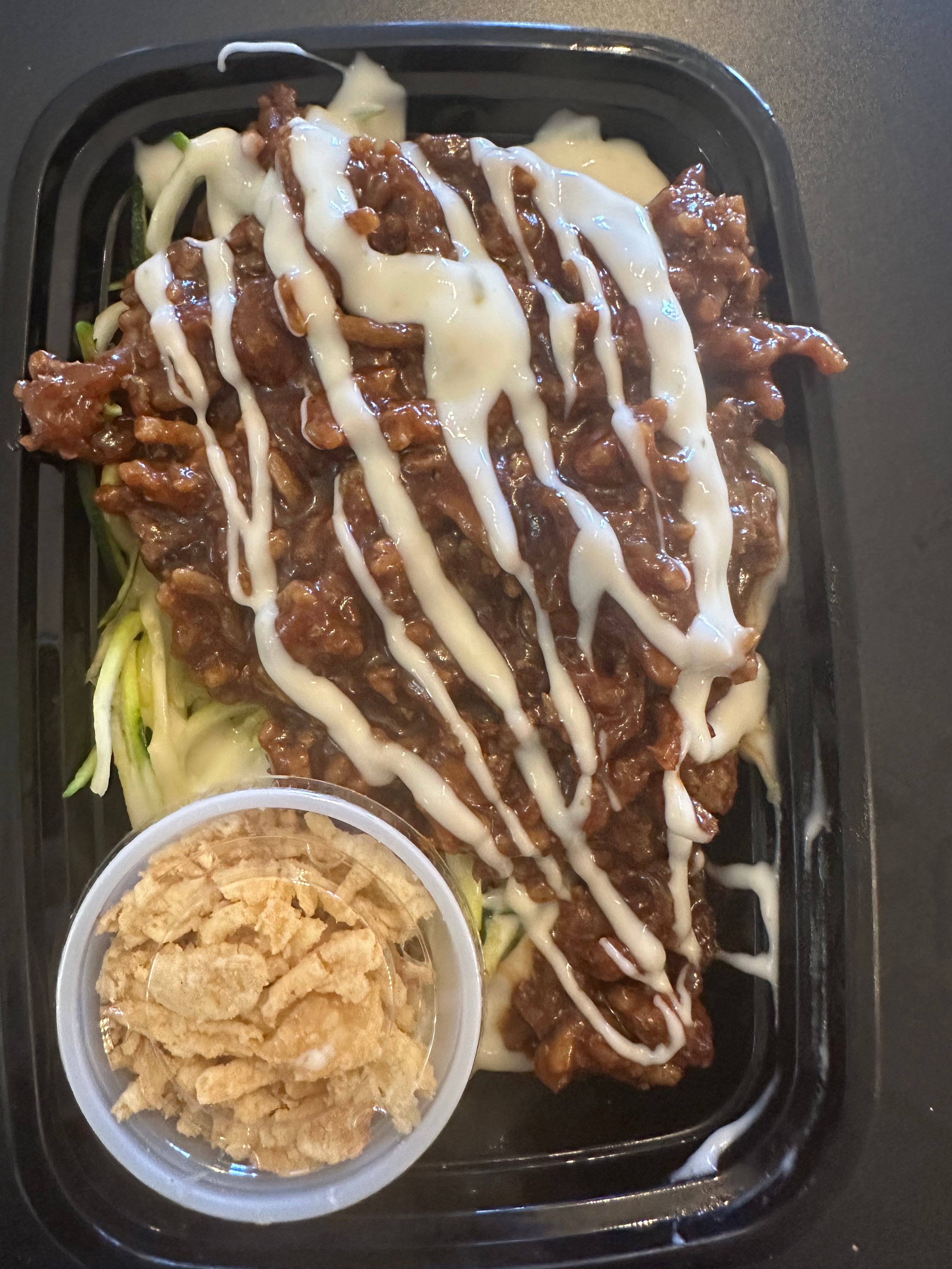 K27 BBQ Pork & Queso Zoodles