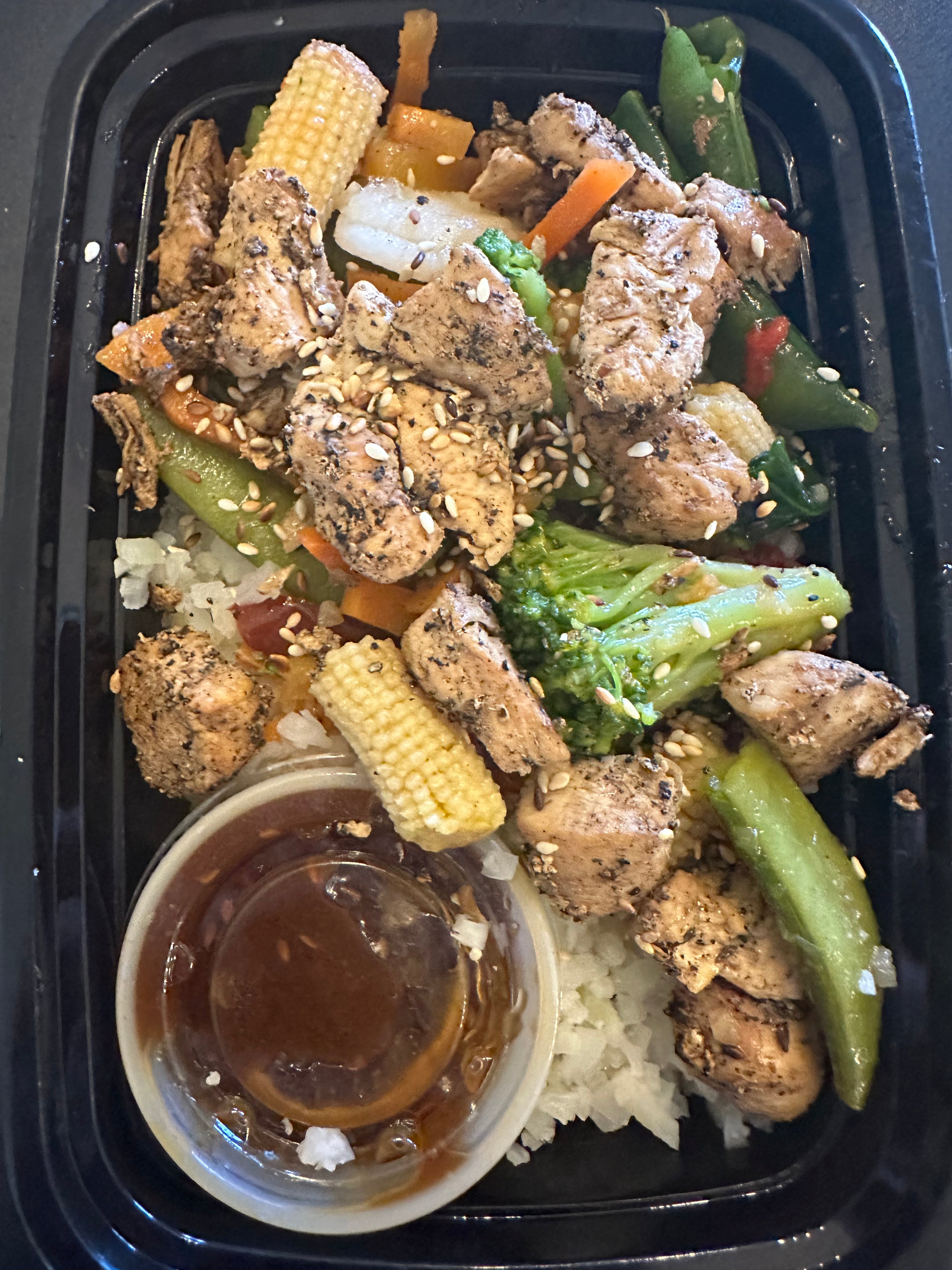 K20 Honey Sesame Chicken Stir Fry (Riced Cauliflower)