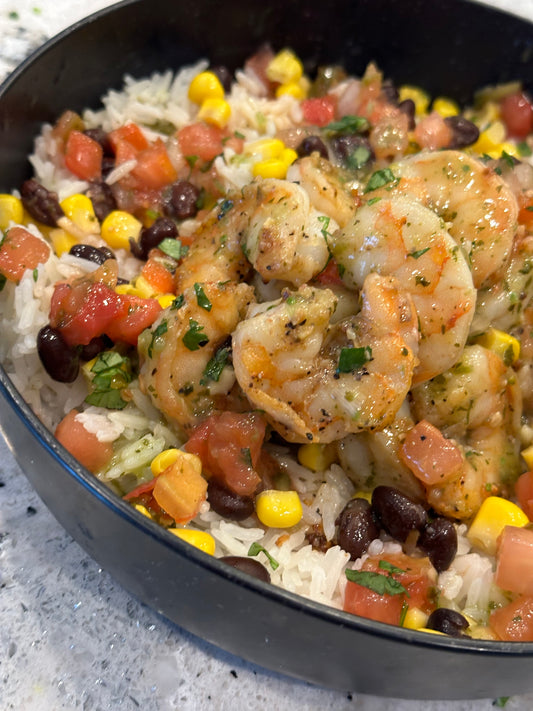 Cilantro Lime Shrimp Bowl