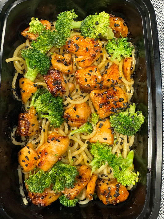 Teriyaki Salmon Noodles