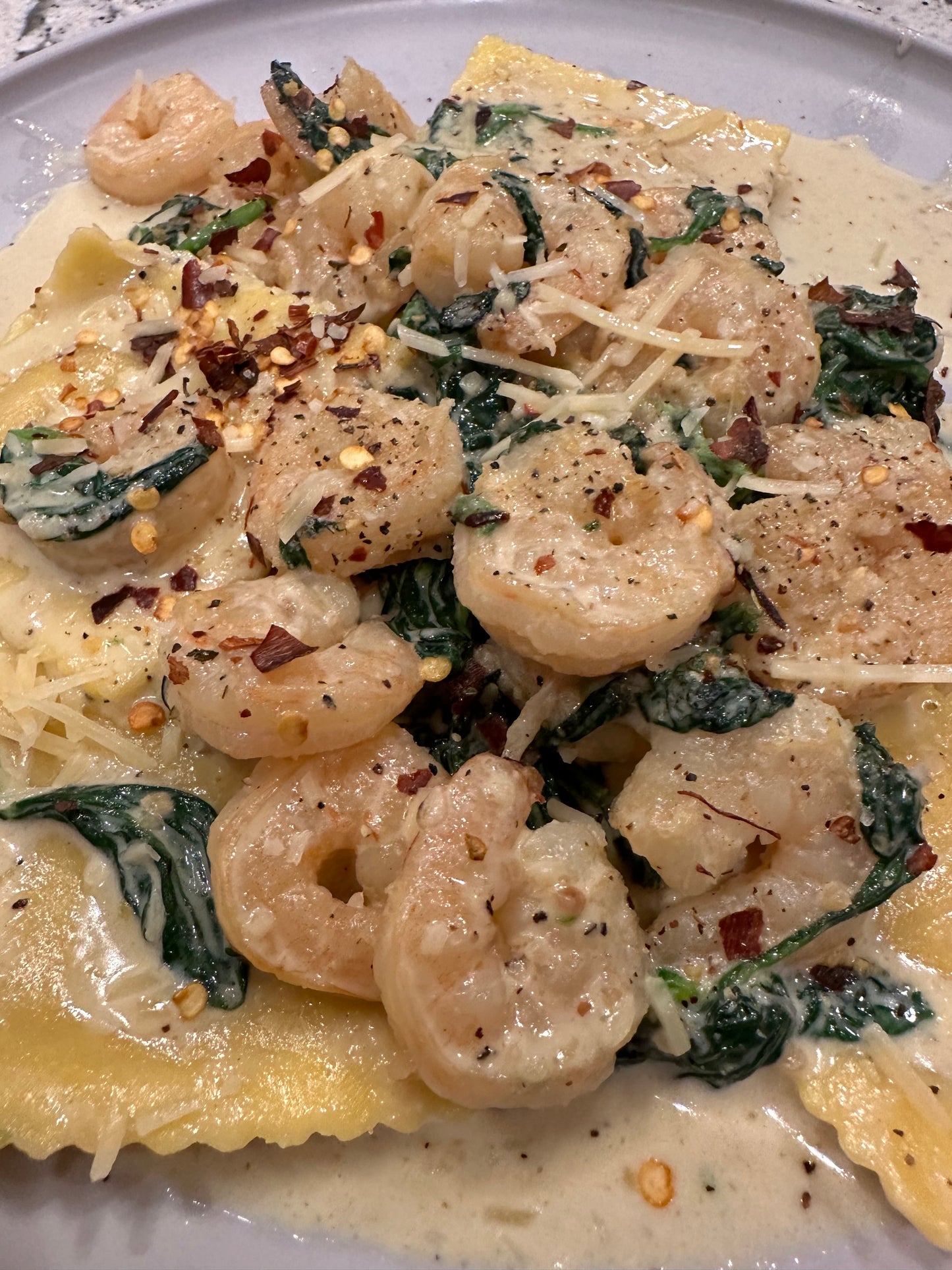 Garlic Shrimp Ravioli