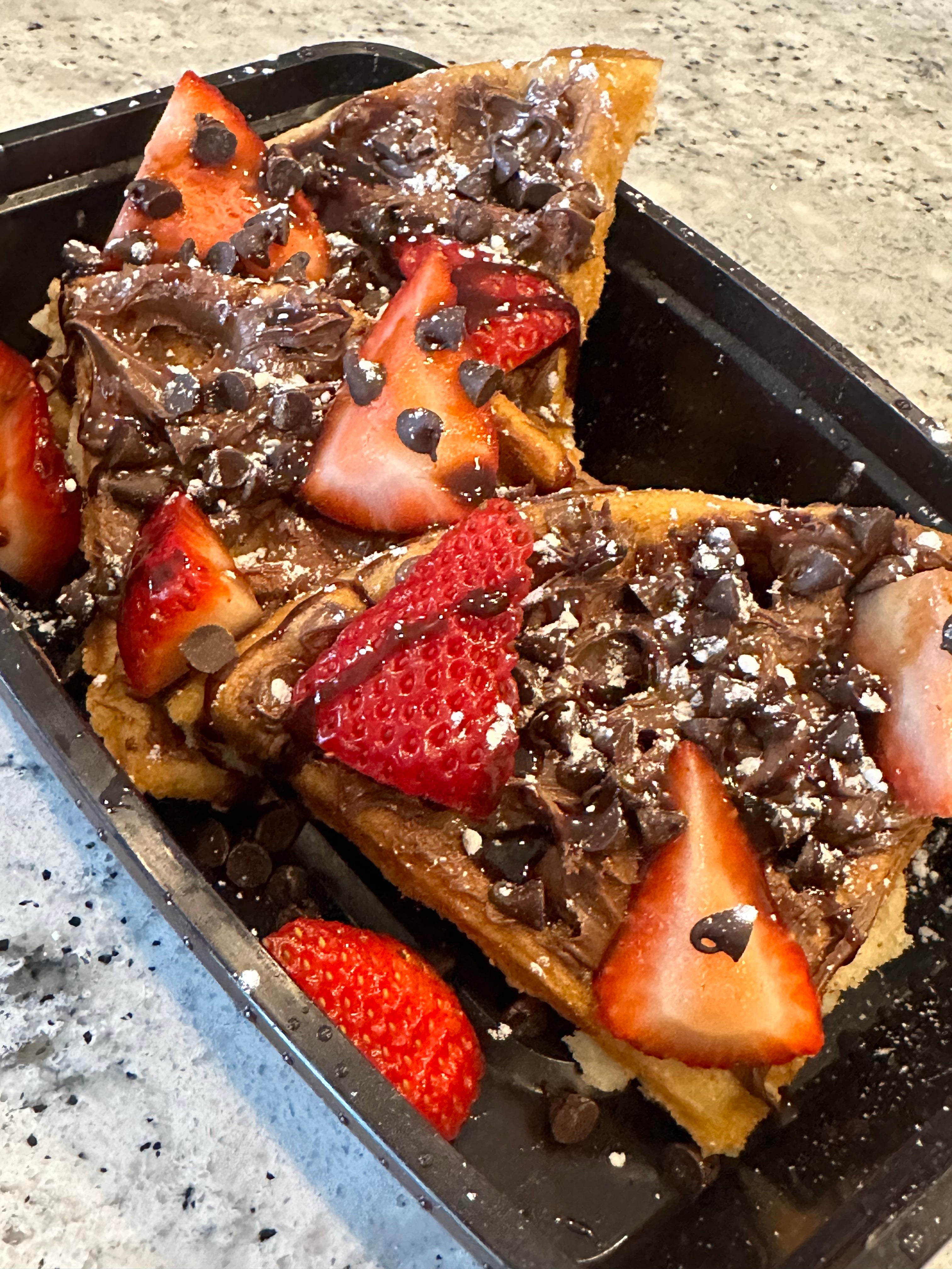 Nutella & Strawberry Waffles