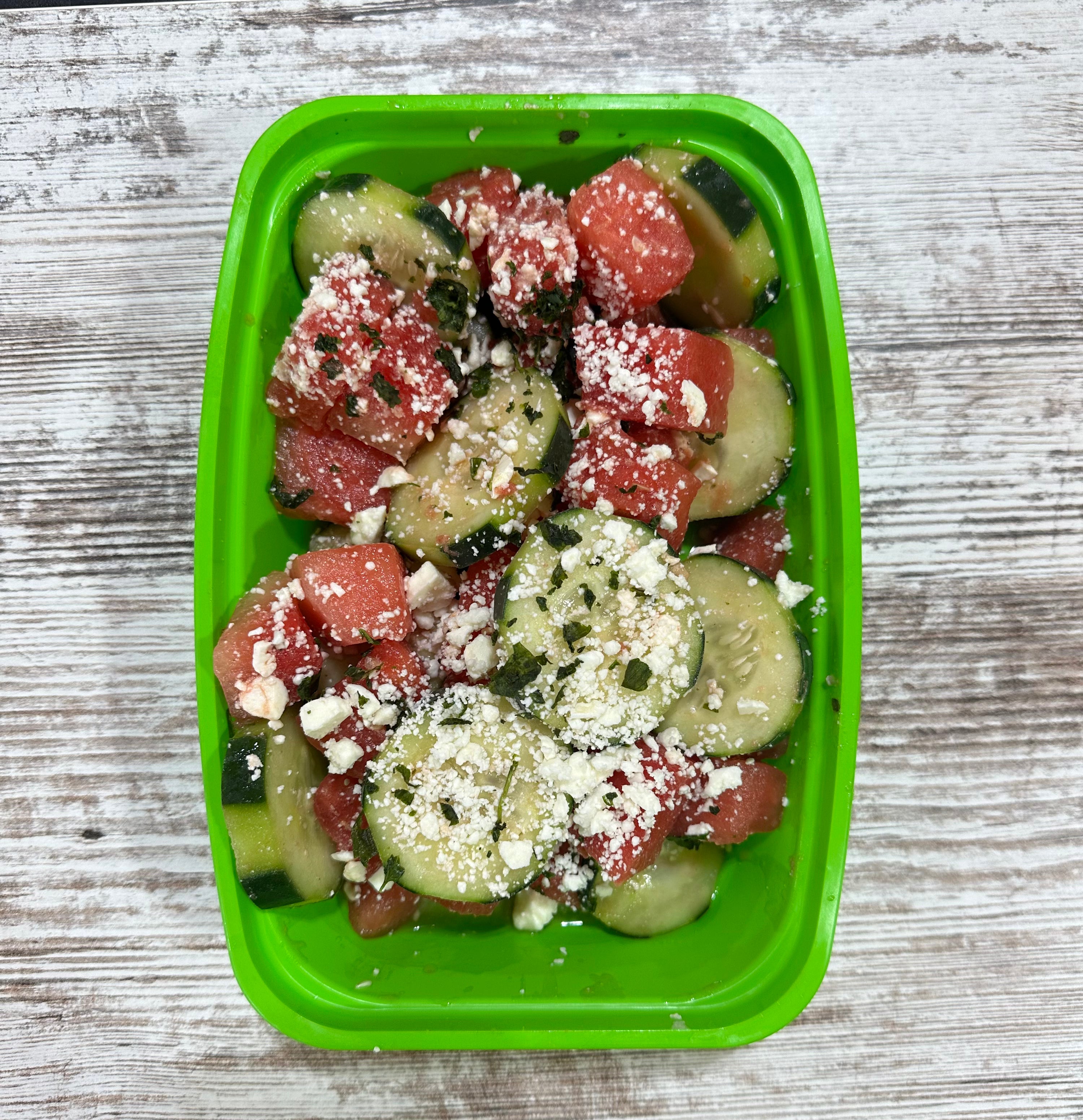 Cucumber, Watermelon & Feta Salad