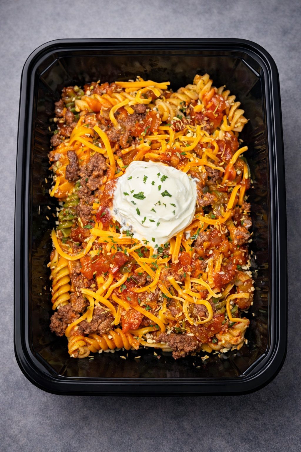 #18 Cheesy Taco Pasta