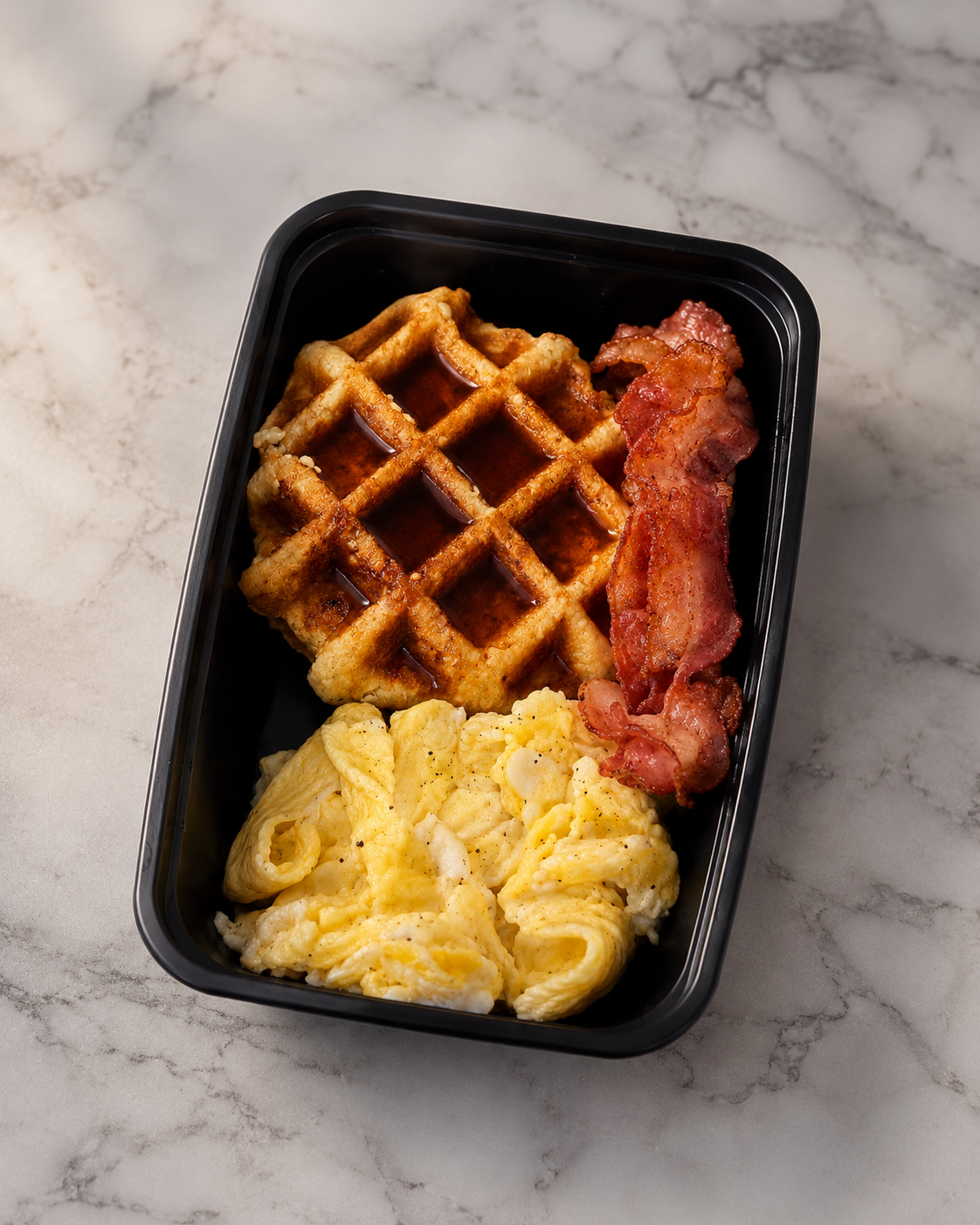 Eggs, Bacon & Waffles