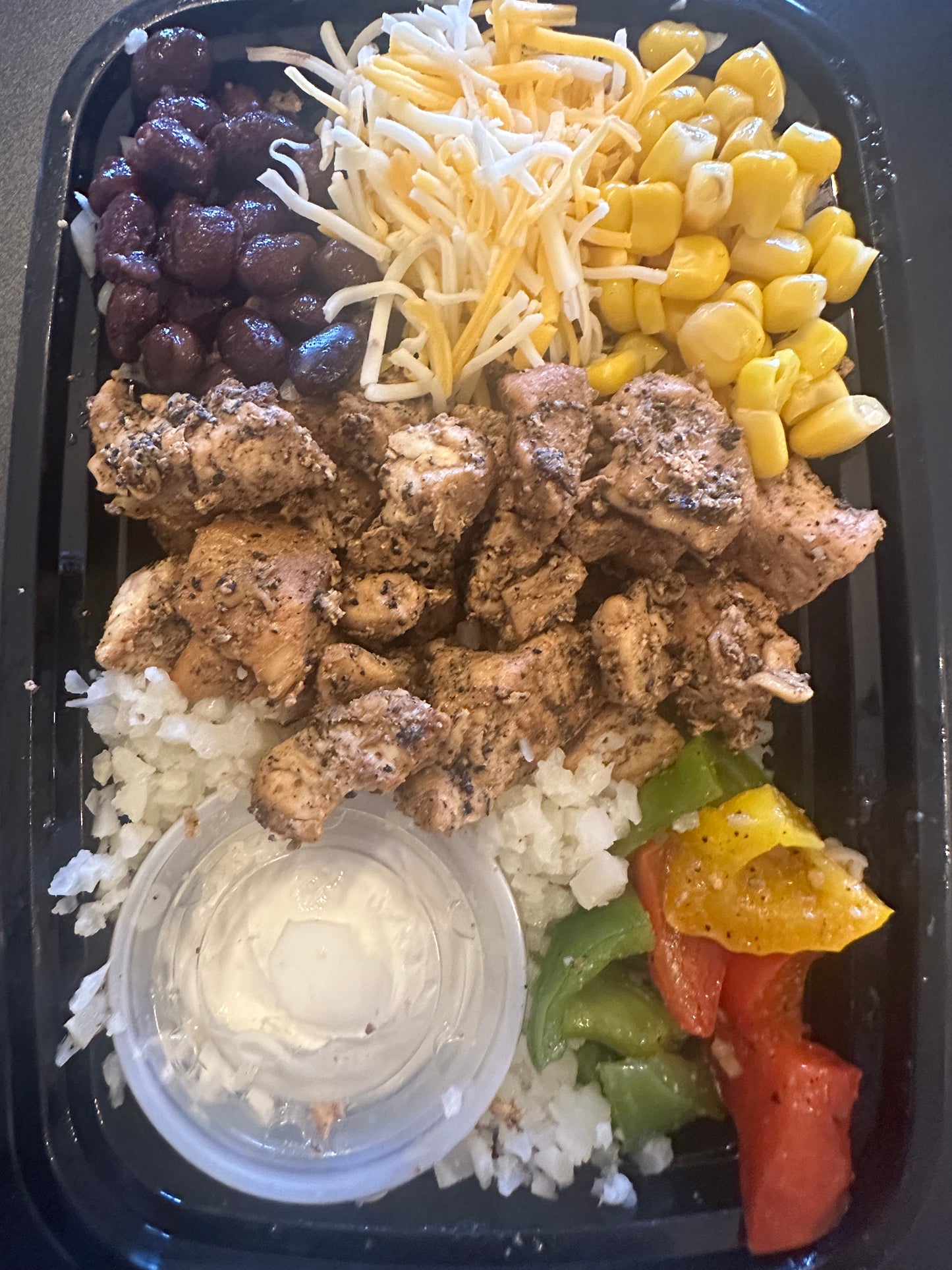 K17 Chicken Fajita Bowl (Riced Cauliflower)