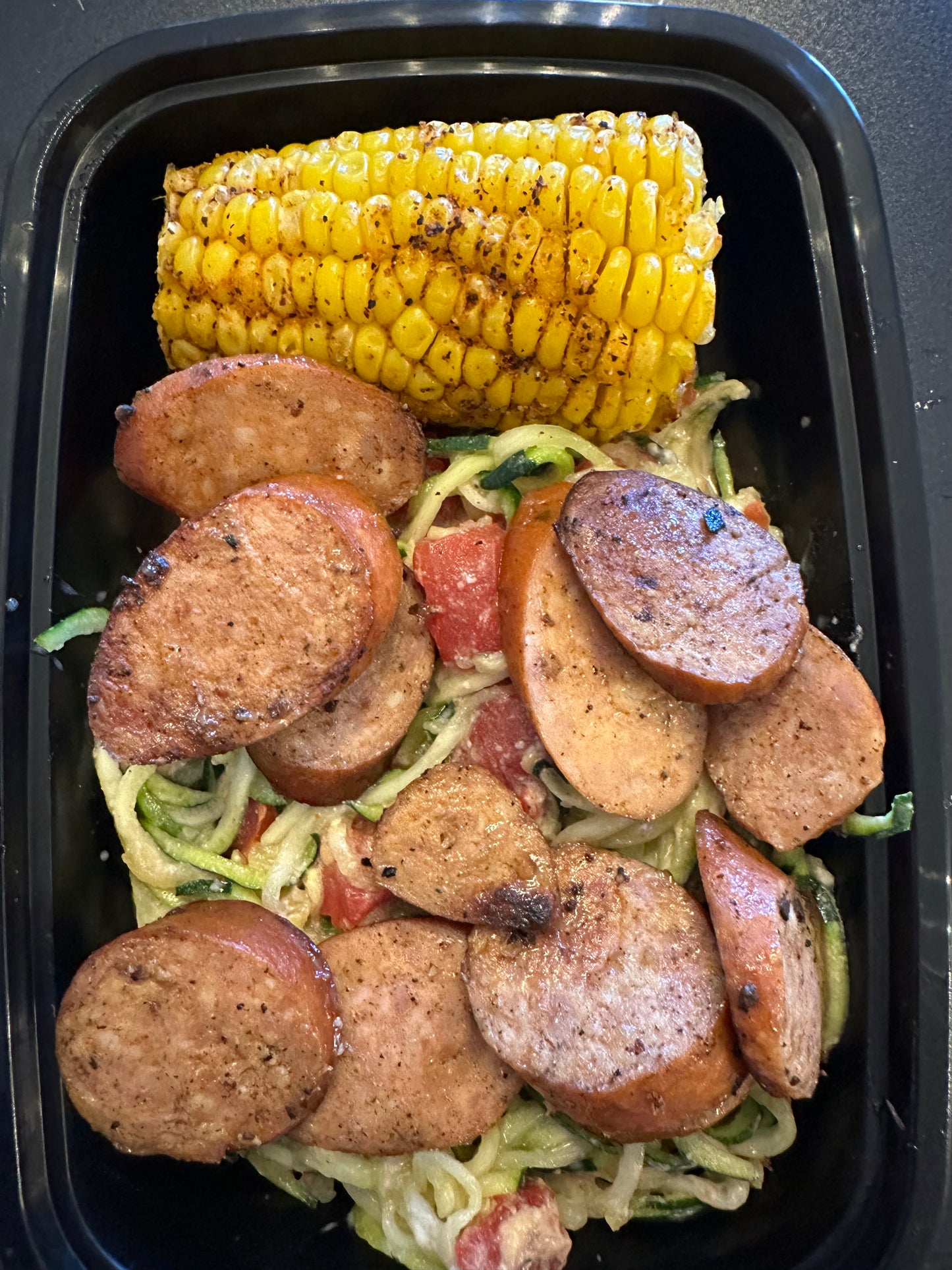 K39  Andouille Sausage w/ Creamy Cajun Zoodles